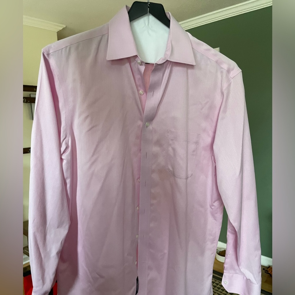 Size 16.5/35 Hart Schaffner Marx pink shirt